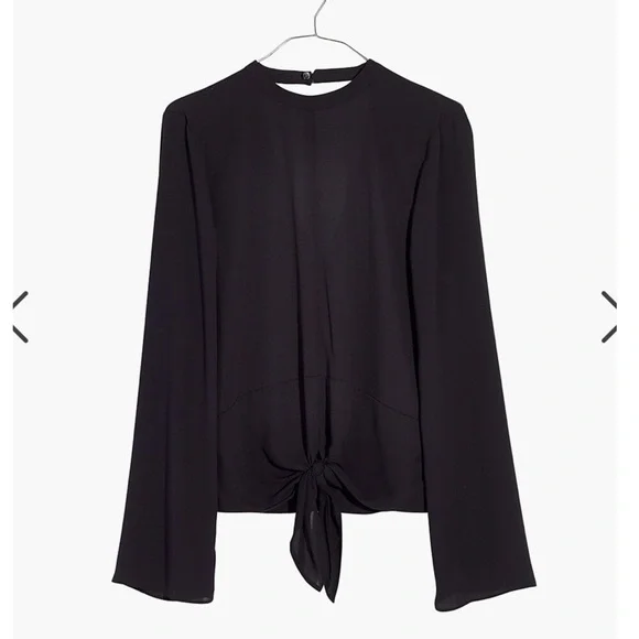 New- Madewell front tie blouse - Picture 4 of 5